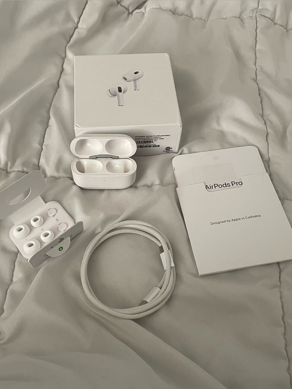 Apple AirPods Pro 2 Replacement Bundle Case Original Box Cable NO EARBUDS